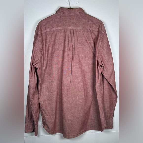 Levi's Burgundy Casual Button Down Shirt with Western Style. Size Large - Picture 2 of 8